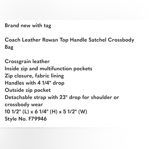 Coach Black Leather Handbag - Picture 9 of 13